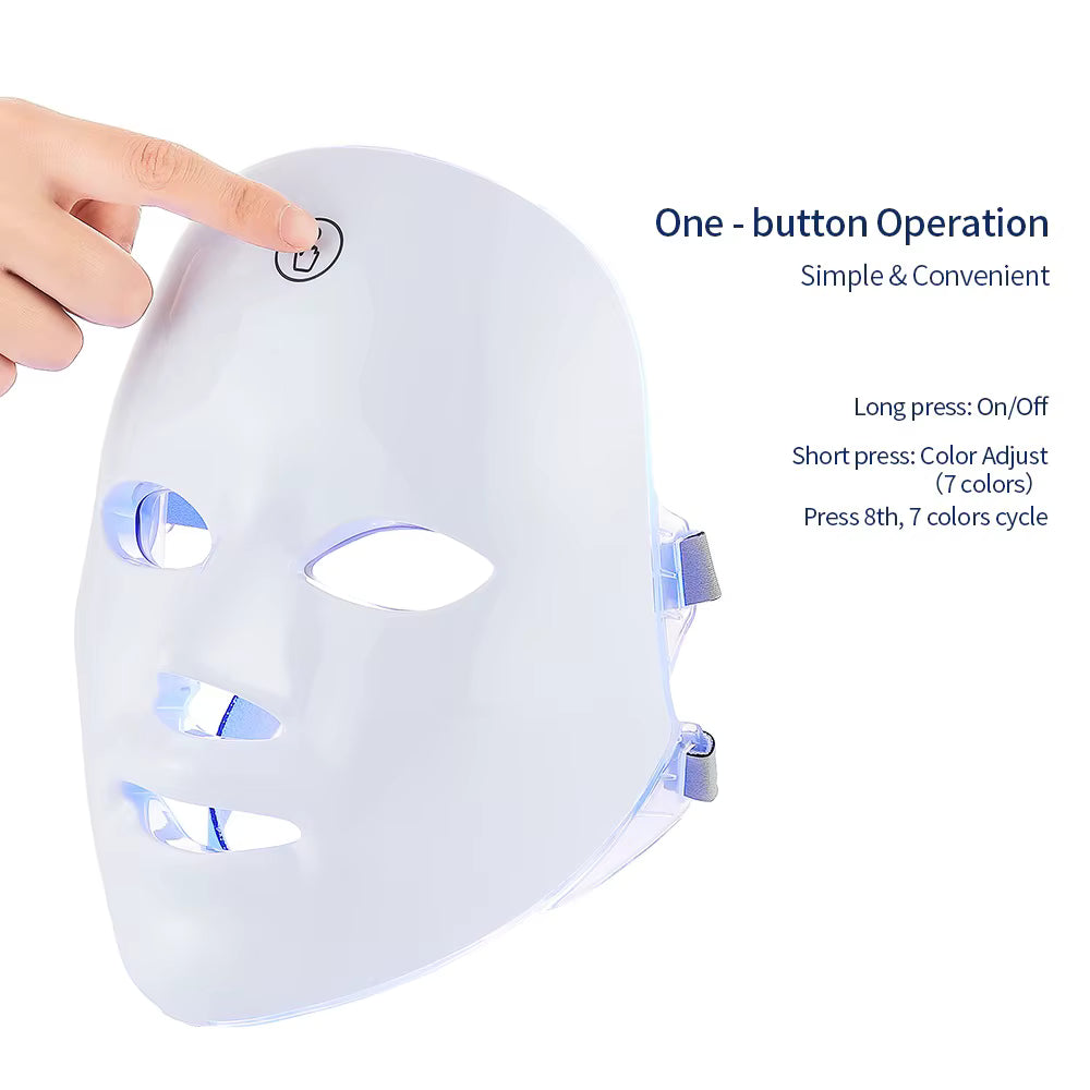LumiMask Pro™ – 7-Colour LED Light Therapy Face Mask